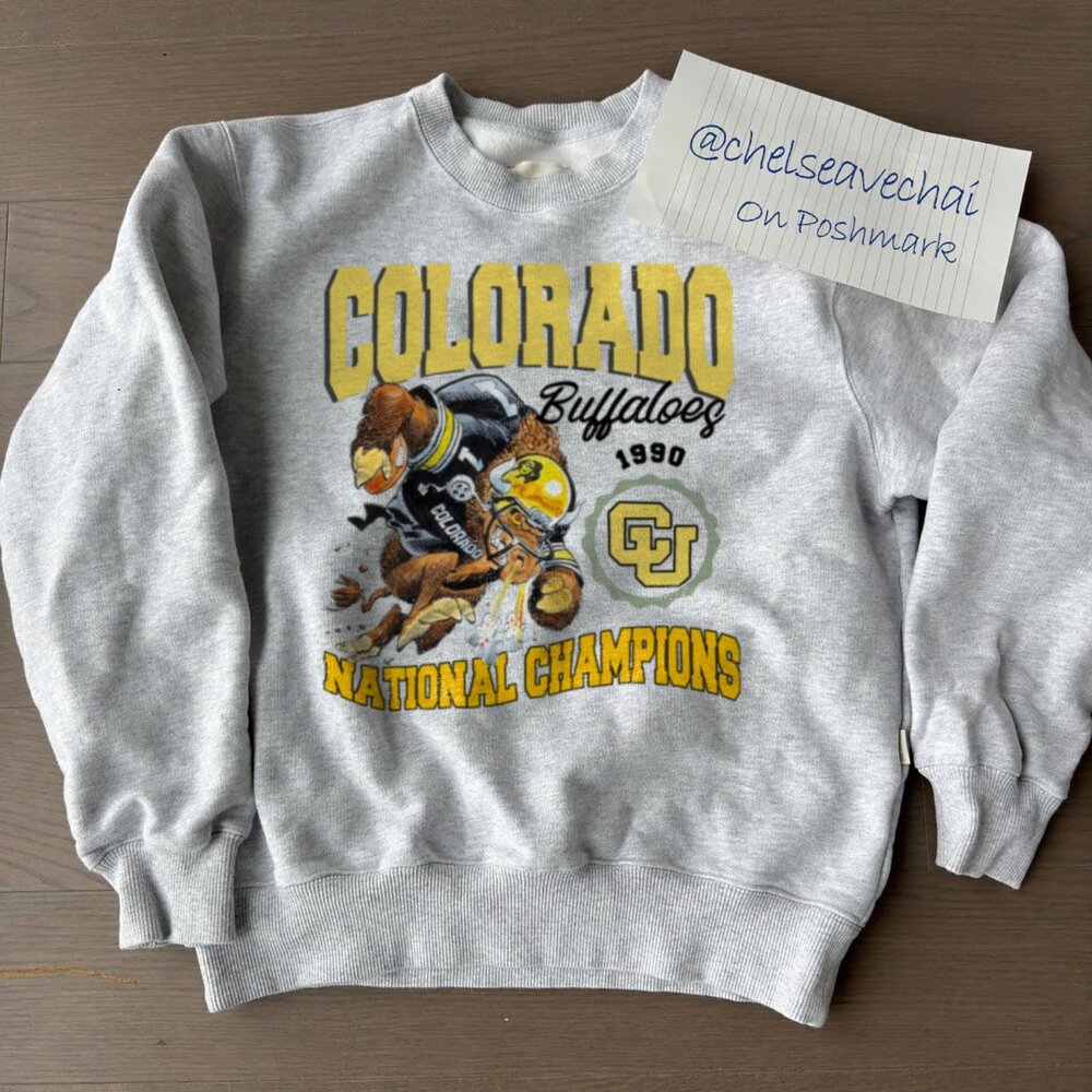Vintage 90s University of Colorado Buffaloes Football Shirt, CU Buffaloes Tee